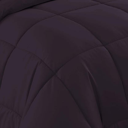 California King Comforter Set - Soft & Breathable 7-Piece Bedding Collection - 1 Comforter, 1 Fitted Sheet, 1 Flat, 4 Pillowcases - Deep Pocket - Premium Quality - Ideal for All Seasons, Purple