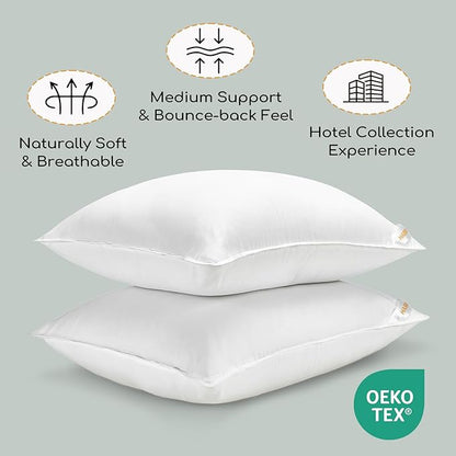 HARBOREST King Size Bed Pillows Set of 2 - Luxury Hotel Collection Down Alternative Pillows for Sleeping, 20 x 36 Inches