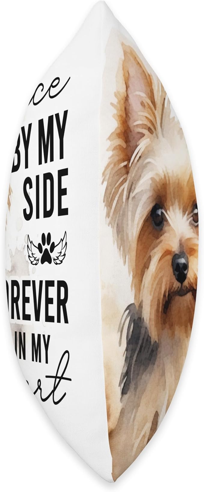 Dog Death Sympathy Gift Pet Memorial Gift Yorkie Yorkshire Throw Pillow
