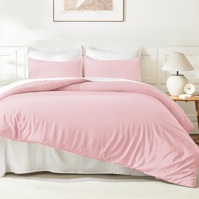 Litanika Twin XL Comforter Set Pink - 2 Pieces Extra Long Bed Set for College Dorm, All Season Bedding Set for Girls and Boys