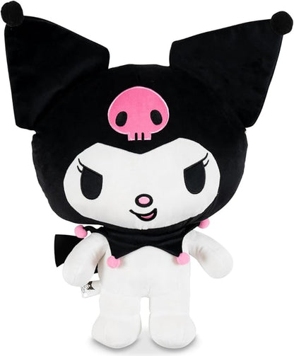 Kuromi Cuddle Pillow Buddy, Kids Bedding Super Soft Plush Kawaii Pillow, (Officially Licensed Product) By Franco Collectibles