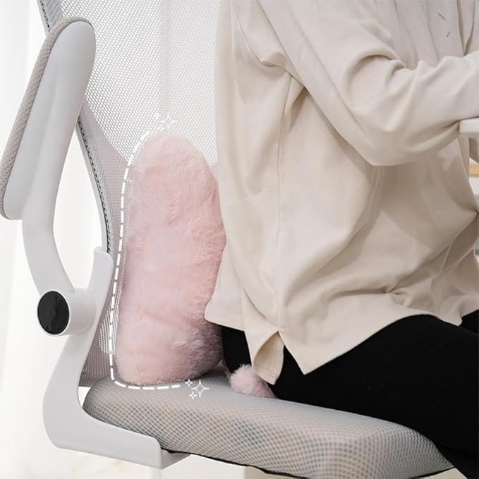 2 Pcs Plush Bow Pillow Cute Bowknot Plush Pillow Soft Bow Lumbar Pillow Home Decorative Throw Pillows for Bed Couch Living Room Decor (Pink)