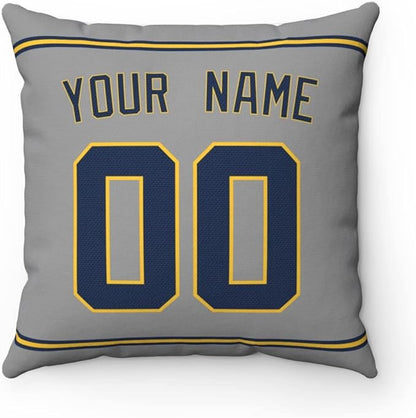 ANTKING Throw Pillow 2 Packs Personalized Custom Any Name and Number for Men Women Boy Gift