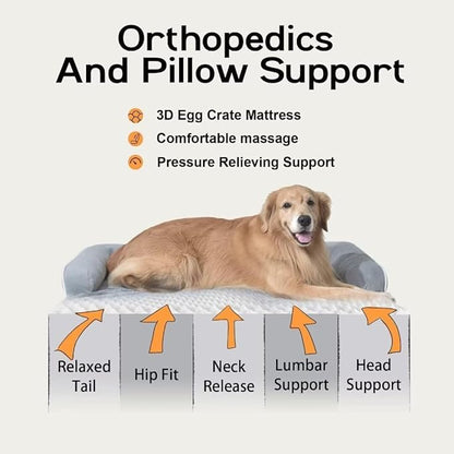 Small Dog Bed and Cat Sofa Waterproof Orthopedic Dog Beds for Small Dogs Cat Bed Comfy Pet Couch Sofa Beds with Washable Removable Cover & Non-Slip Bottom
