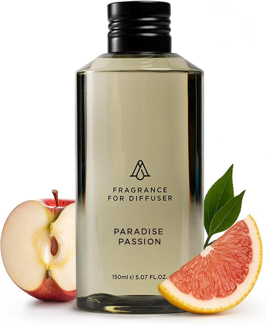 AromaPlan Hotel Scents, Paradise Passion 5 Fl Oz (148ml)- Home Luxury Aroma & Hotel Diffuser Oil-Hotel Diffuser Oil for Aromatherapy- USA Made, Bigger Bottle, Bolder Aroma & Longer Lasting