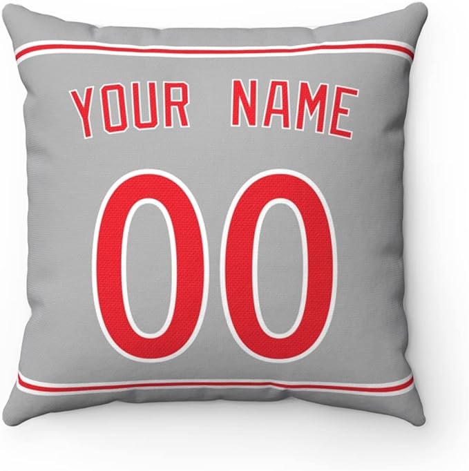 ANTKING Throw Pillow 2 Packs Personalized Custom Any Name and Number for Men Women Boy Gift