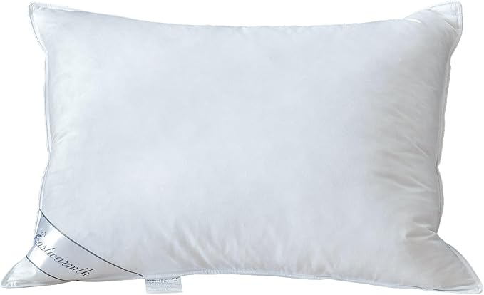 Goose Feathers Down Pillow for Sleeping,Hotel Collection Queen Size Soft Bed Pillow,100% Cotton Cover Queen Size (20X30IN) 1 Pack