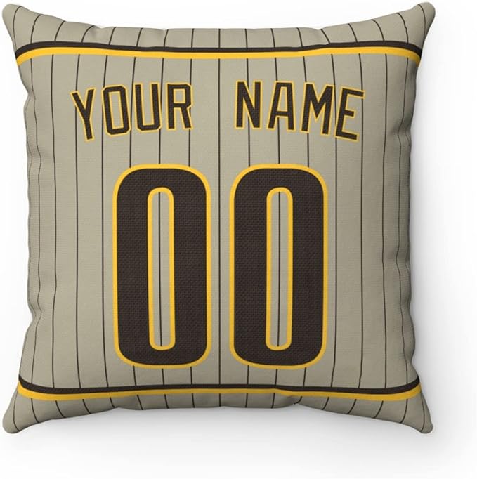 ANTKING Throw Pillow 2 Packs Personalized Custom Any Name and Number for Men Women Boy Gift