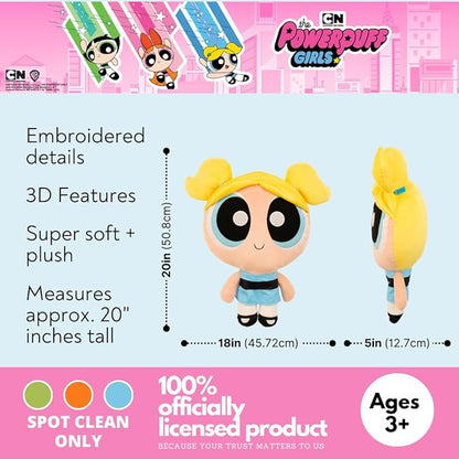 Collectibles The Powerpuff Girls Bubbles Bedding Super Soft Cozy Decorative Cuddle Pillow, (Officially Licensed Product) By Franco