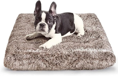 ULIGOTA Dog Bed Crate Pad Plush Soft Dog Crate Bed for Small Medium Large Dogs and Cats Washable Anti-Slip Kennel Crate Mats for Sleeping and Anti AnxietyS