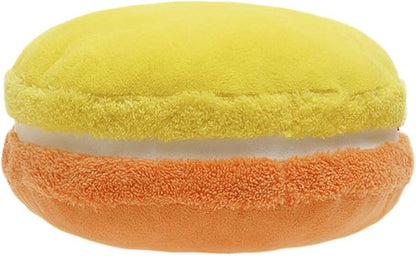 ChezMax Macaron Pillow Plush Back Bolster Cushion Microbead Throw Pillow Case Round Seat Cushion Home Decor Pillow for Sofa Bedroom Office Dormitory Car 14.5" Gradient Yellow