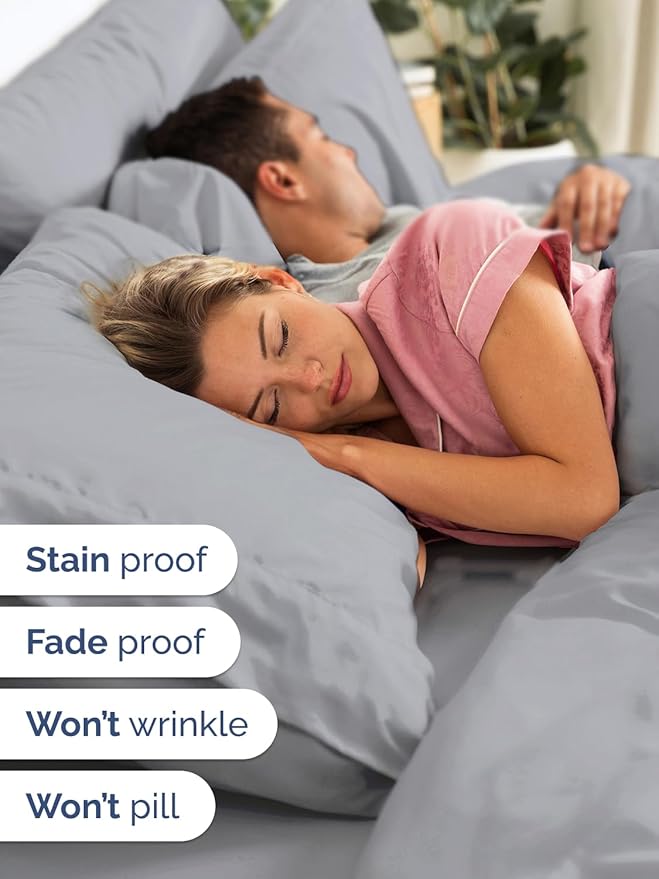 Extra Deep Full Sheet Set - 6 Piece Breathable and Cooling Sheets - Hotel Luxury Bedding for Women, Men, Kids & Teens - Easy & Secure Fit - Soft, Wrinkle Free & Comfy - Extra Deep Pockets - Steel Blue