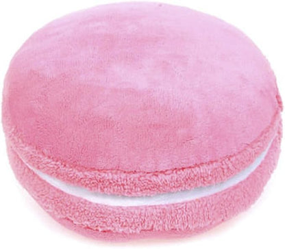 ChezMax Macaron Pillow Plush Back Bolster Cushion Microbead Throw Pillow Case Round Seat Cushion Home Decor Pillow for Sofa Bedroom Office Dormitory Car 14.5" Pink