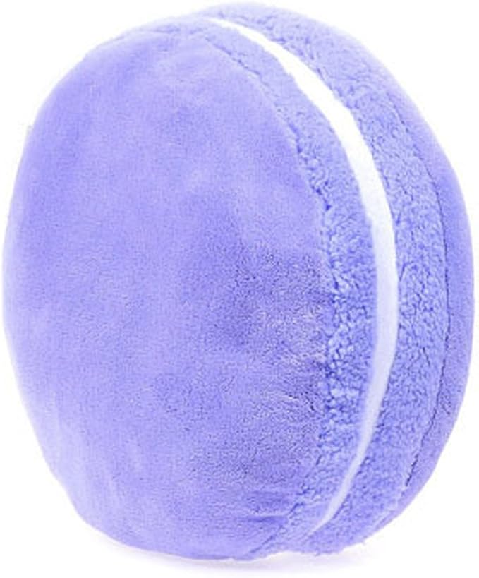 ChezMax Macaron Pillow Plush Back Bolster Cushion Microbead Throw Pillow Case Round Seat Cushion Home Decor Pillow for Sofa Bedroom Office Dormitory Car 14.5" Lavender Purple