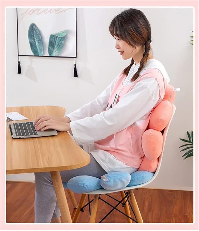 Flower-Shaped Cute Pillow, Flower Cushion, Reading Pillow and Leisure and Comfortable Pillow, Car Cushion (Green, 80cm*80cm)