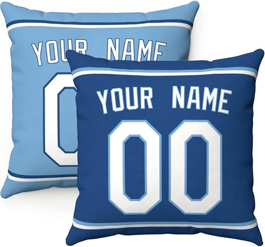 ANTKING Throw Pillow 2 Packs Personalized Custom Any Name and Number for Men Women Boy Gift