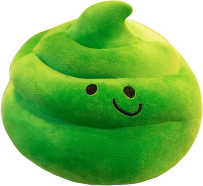 Lovely Plush Simulation Poop, Spoof Gifts, 3D Funny Decoration Pillow (Green, 10in)