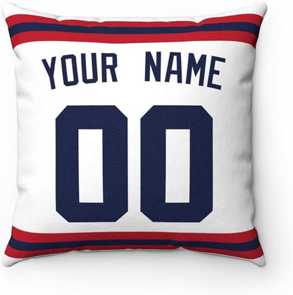 Throw Pillow Chicago Personalized Custom Any Name and Number for Men Women Boy Gift