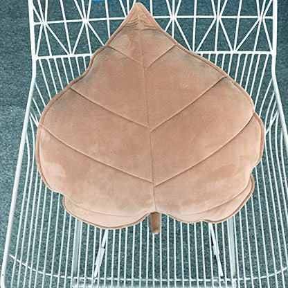 Cyprinus Carpio 3D Leaf Shape Household Pillow Cushion Sofa Lumbar Pillow Household Throw Pillow Decoration 20 * 20 Inch (Dark Grey)