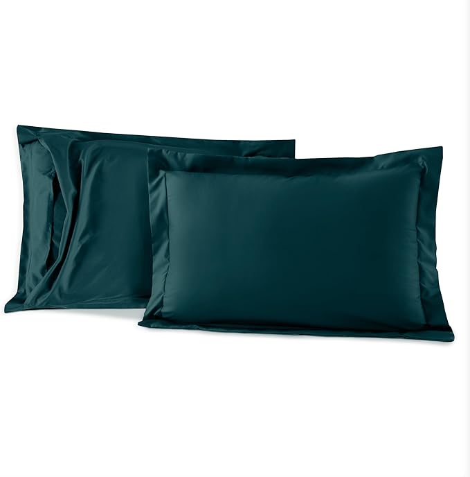 Elegant Comfort 3-Piece Box Stitched Down Alternative Comforter with Shams - Ultra Soft for All Season Duvet Insert with Corner Tabs, Plush Cozy 3PC Comforter Set, Twin XL, Marine Teal