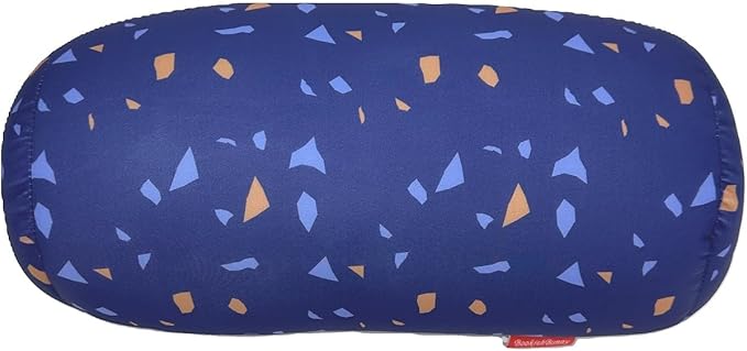 Bookishbunny Microbead Cylinder Bolster Roll Pillow 13" x 7" (ConfettiRoyalBlue)