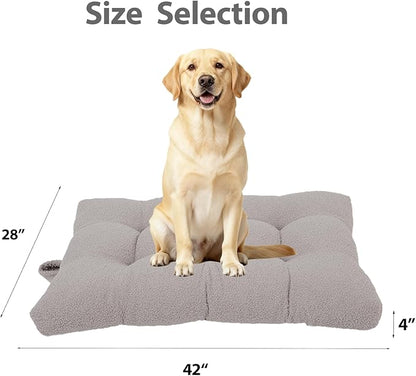 Washable Dog Couch Bed, Pet Sofa with Removable Cushion & Non-Slip Bottom, Orthopedic Plush Furniture for Medium/Large Dogs,Cat & Dog Loveseat.(Light Grey)