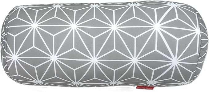 Bookishbunny Microbead Cylinder Bolster Roll Pillow 13" x 7" (FireworkGray)