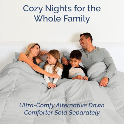 Full XL Bed Sheet Set - 4 Piece Extra Long Extended Full XL Sheets - Ultra-Soft, Breathable & Cooling - Fits 8” to 16" Mattress w/ Deep Pockets - 54" x 80" - Wrinkle and Fade Resistant - French Grey