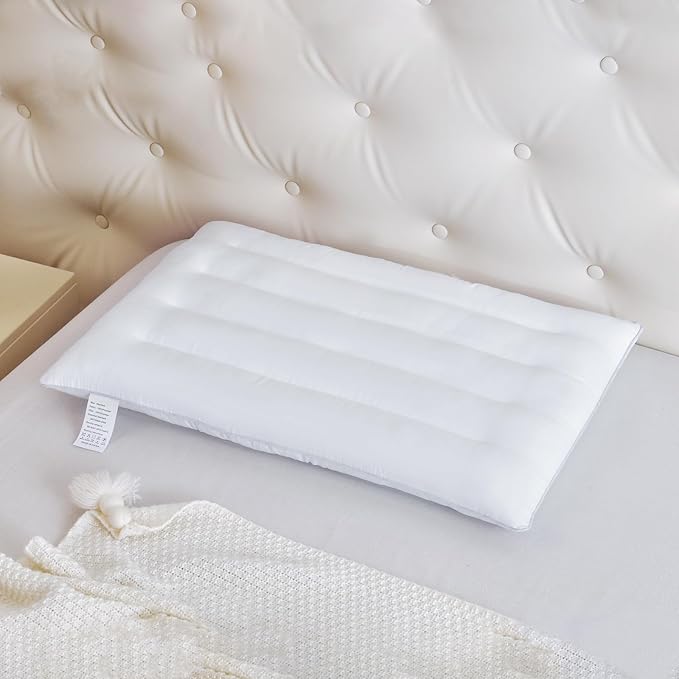 Thin Pillow for Stomach and Back Sleeper Low Pillow Flat Bed Pillow Flat Design Pillows Ultra Slim 2.5 Inches Deeper Sleep (Pack of 1)