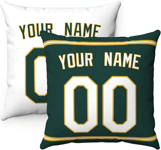 ANTKING Throw Pillow 2 Packs Personalized Custom Any Name and Number for Men Women Boy Gift