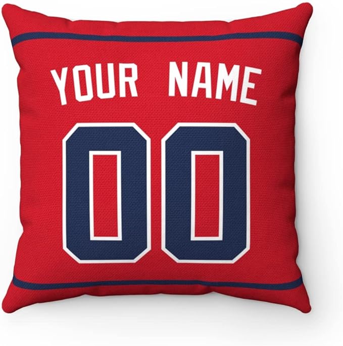 Throw Pillow Atlanta Personalized Custom Any Name and Number for Men Women Boy Gift