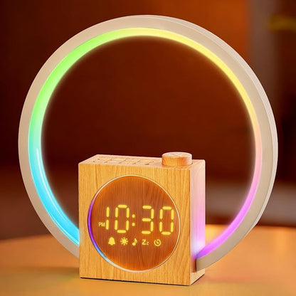 Sunrise Alarm Clock, White Noise Sound Machine for Bedrooms with 12 Color Ambient Nightlight, White Noise Machine with 30 Soothing Sounds, Gifts for Adults, Kids, Couples, Friends, Valentine