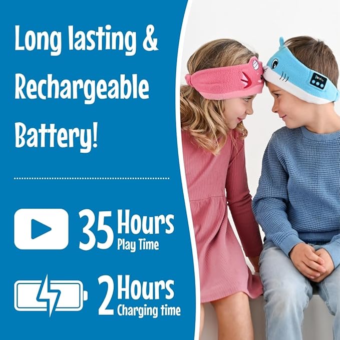 Original Toddler & Kids Headphones - Bluetooth Wireless & Wired Headband - Comfortable Fit - Safe Volume Limited - Adjustable for Travel, Learning, and Sleep (Sparkle The Unicorn)