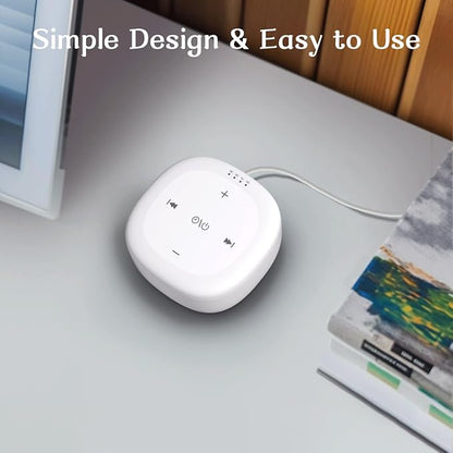 White Noise Sound Machine with 30 Soothing Sounds Brown Noise Sound Machines for Sleep Office Privacy Bedroom 36 Adjustable Volume 4 Timers Memory Function Sleep Sound Machine Adult Elderly Baby Care