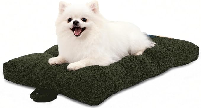 Washable Dog Couch Bed, Pet Sofa with Removable Cushion & Non-Slip Bottom, Orthopedic Plush Furniture for Medium/Large Dogs,Cat & Dog Loveseat.(Green)