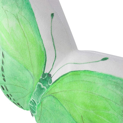 JWH 3D Butterfly Throw Pillow Decorative Animal Throw Pillow Stuffed Plush Lovely Accent Pillow Case Print Pillowcase Cute Cushion for Bed Couch Living Room Home 13x15 Inch Bright Green