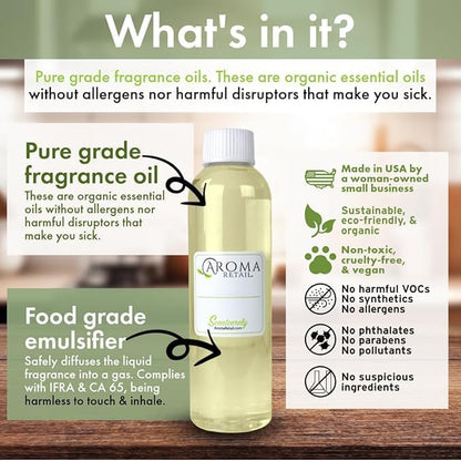 Aroma Retail Fragrance Oil Refill for Scent Machine Aroma Diffuser (4 fl oz, Eucalyptus Forest)