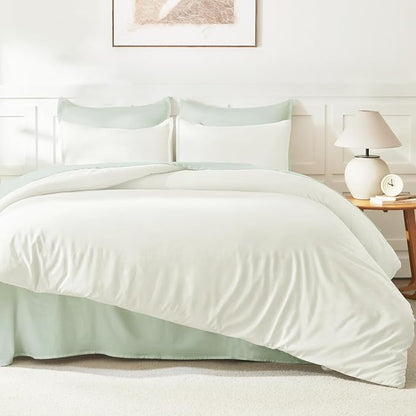 Litanika Twin XL Comforter Set Ivory - 2 Pieces Extra Long Bed Set for College Dorm, All Season Bedding Set for Girls and Boys