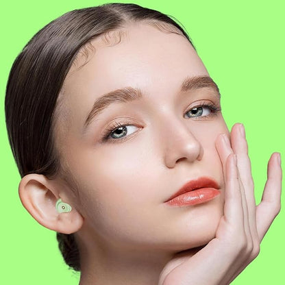 Ear Plugs for Sleeping Earplugs for Concerts Noise Cancelling Reusable Soft Silicone Noise Reduction Earbuds for Travel, Focus, Work 33-45dB Hearing Protection with 9 Ear Tips & Case (Green)