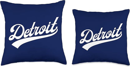 Detroit Classic Throw Pillow