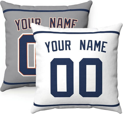 ANTKING Throw Pillow 2 Packs Personalized Custom Any Name and Number for Men Women Boy Gift