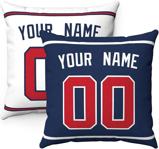 Throw Pillow Atlanta Personalized Custom Any Name and Number for Men Women Boy Gift