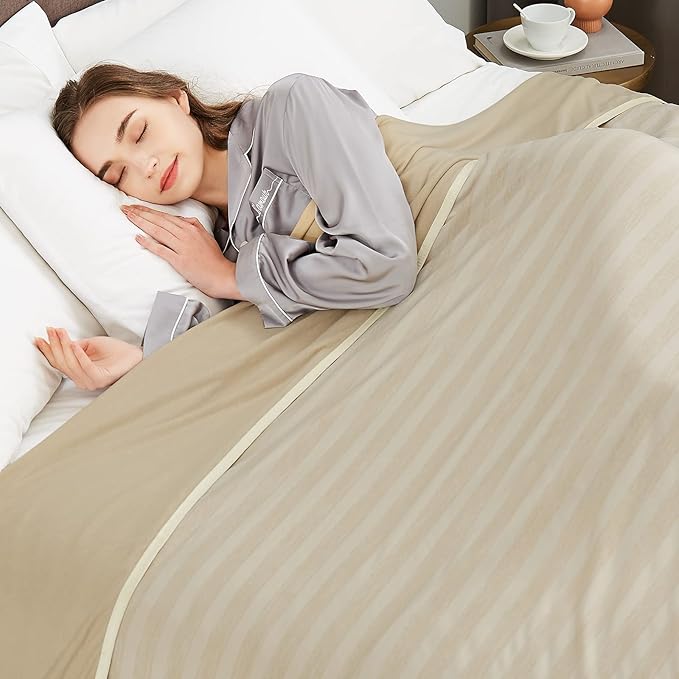Guohaoi Cooling Blanket (90"x90"Queen Size) for Hot Sleepers and Night Sweats,100% Oeko-Tex Certified,Arc-Chill Q-Max >0.5 Cool Fiber,Ultra Cold Breathable,Comfortable,All-Season.