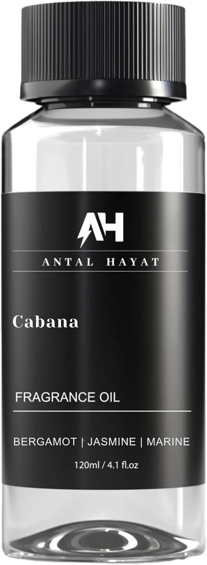 Hotel Scents Diffuser Oil Cabana - Aromatherapy Fragrance Inspired by Ritz Carlton Diffuser Scent - Luxurious Aromatherapy Oil with Bergamot, Jasmine, Marine - Luxury Home Scents Refill - 120mL
