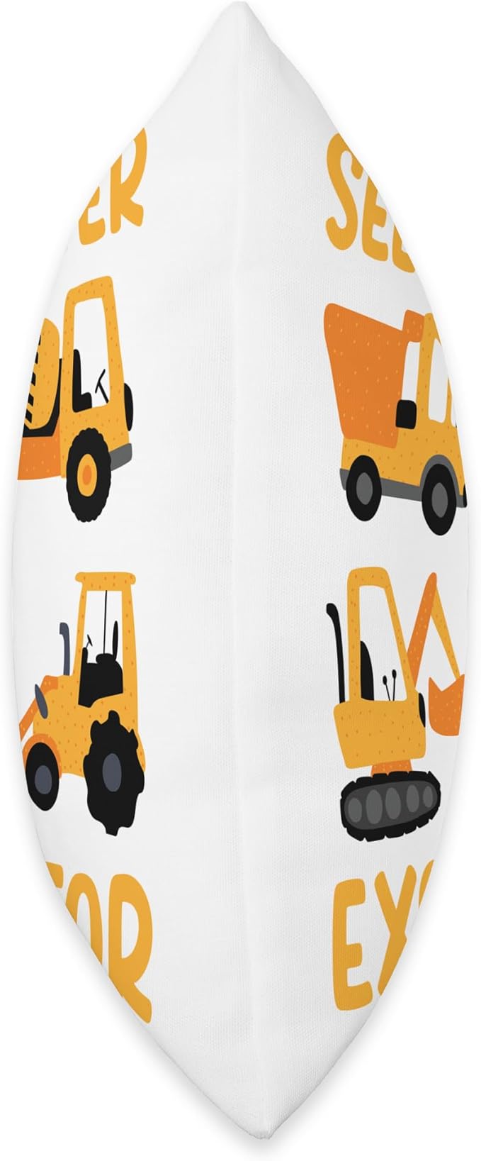 Construction Vehicles Excavator Trucks Bulldozer Crane Throw Pillow