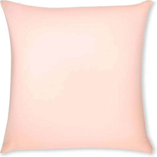 PILLOWY 22" x 22" Throw Pillow - Cream Peach: 1 PCS Luxurious Premium Microbead Pillow with 85/15 Nylon/Spandex Fabric. Forever Fluffy, Outstanding Beauty & Support. Silky, Soft & Beyond Comfortable
