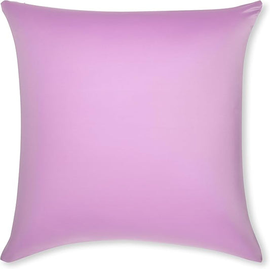 PILLOWY 18" x 18" Throw Pillow - Purple: 1 PCS Luxurious Premium Microbead Pillow with 85/15 Nylon/Spandex Fabric. Forever Fluffy, Outstanding Beauty & Support. Silky, Soft & Beyond Comfortable