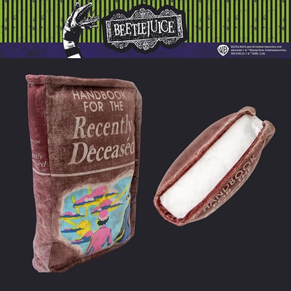Collectibles Beetlejuice For The Recently Deceased Book Bedding Super Soft Plush Decorative Throw Pillow, 14 in X 9 in, (Officially Licensed Product) By Franco
