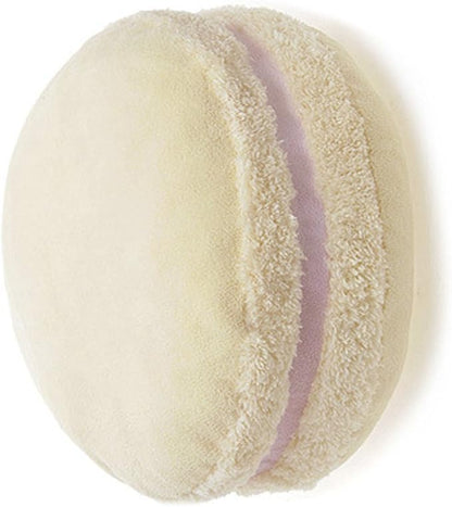 ChezMax Macaron Pillow Plush Back Bolster Cushion Microbead Throw Pillow Case Round Seat Cushion Home Decor Pillow for Sofa Bedroom Office Dormitory Car 14.5" Light Yellow