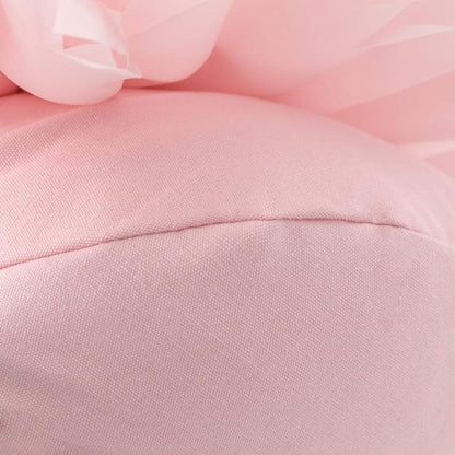 Pink Flower Pillow Cute Decorative Flower Round Shaped Throw Pillows Handmade 3D Daisy Floral Accent Pillow Soft Elegant Cushion for Bed Couch Sofa Chair Bedroom Living Room Home Decor 12Inch